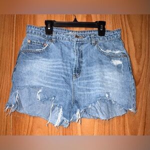 Wild Fable Light Blue Distressed Jean Shorts